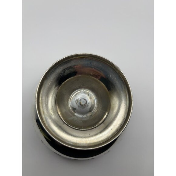 Celtic Quality Plate Cobalt Blue Bowl Silver Plate Pedestal Candy Trinket Dish - Picture 5 of 7